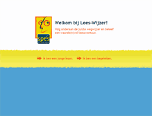 Tablet Screenshot of lees-wijzer.be